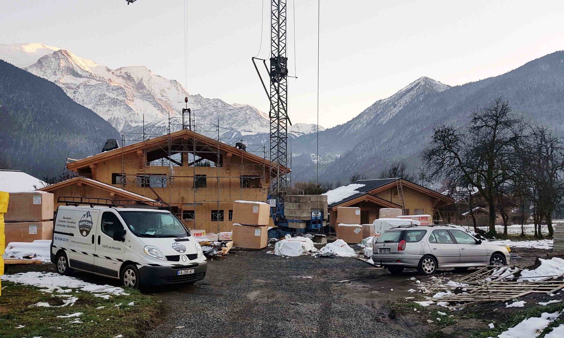 CSDK News ChaletsChamonix construction chantier 02 - CHALETS CHAMONIX - CSDK News ChaletsChamonix construction chantier 02