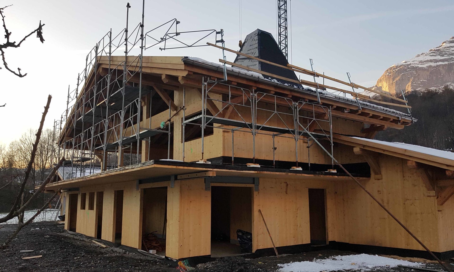 CSDK News ChaletsChamonix construction chantier 04 - CHALETS CHAMONIX - CSDK News ChaletsChamonix construction chantier 04