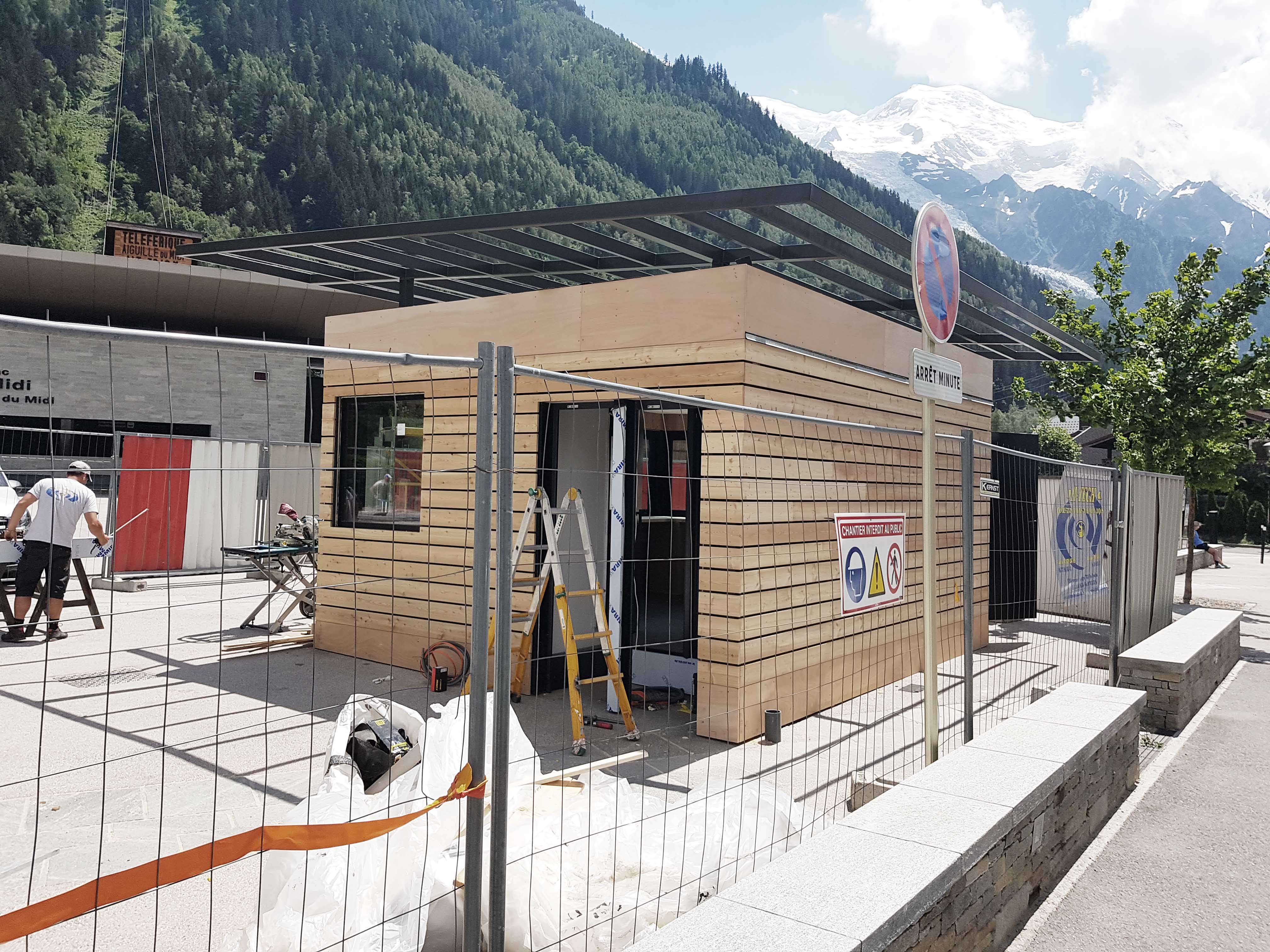Billetterie à Chamonix - Construction CSDK Architectes Chalet daccueil Aiguille du midi Construction Chantier 03 - Billetterie à Chamonix - Construction - CSDK Architectes Chalet daccueil Aiguille du midi Construction Chantier 03