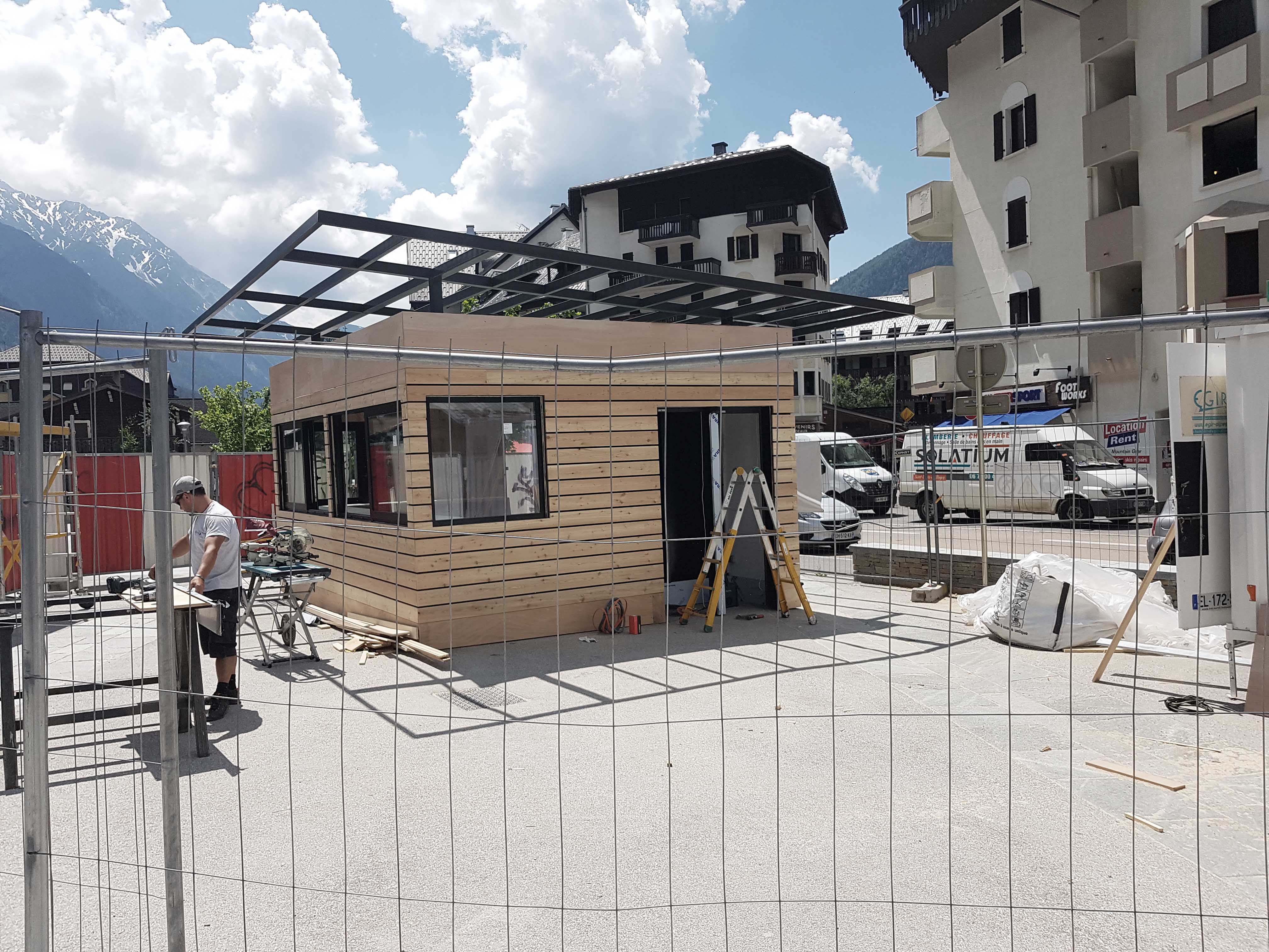 Billetterie à Chamonix - Construction CSDK Architectes Chalet daccueil Aiguille du midi Construction Chantier 04 - Billetterie à Chamonix - Construction - CSDK Architectes Chalet daccueil Aiguille du midi Construction Chantier 04