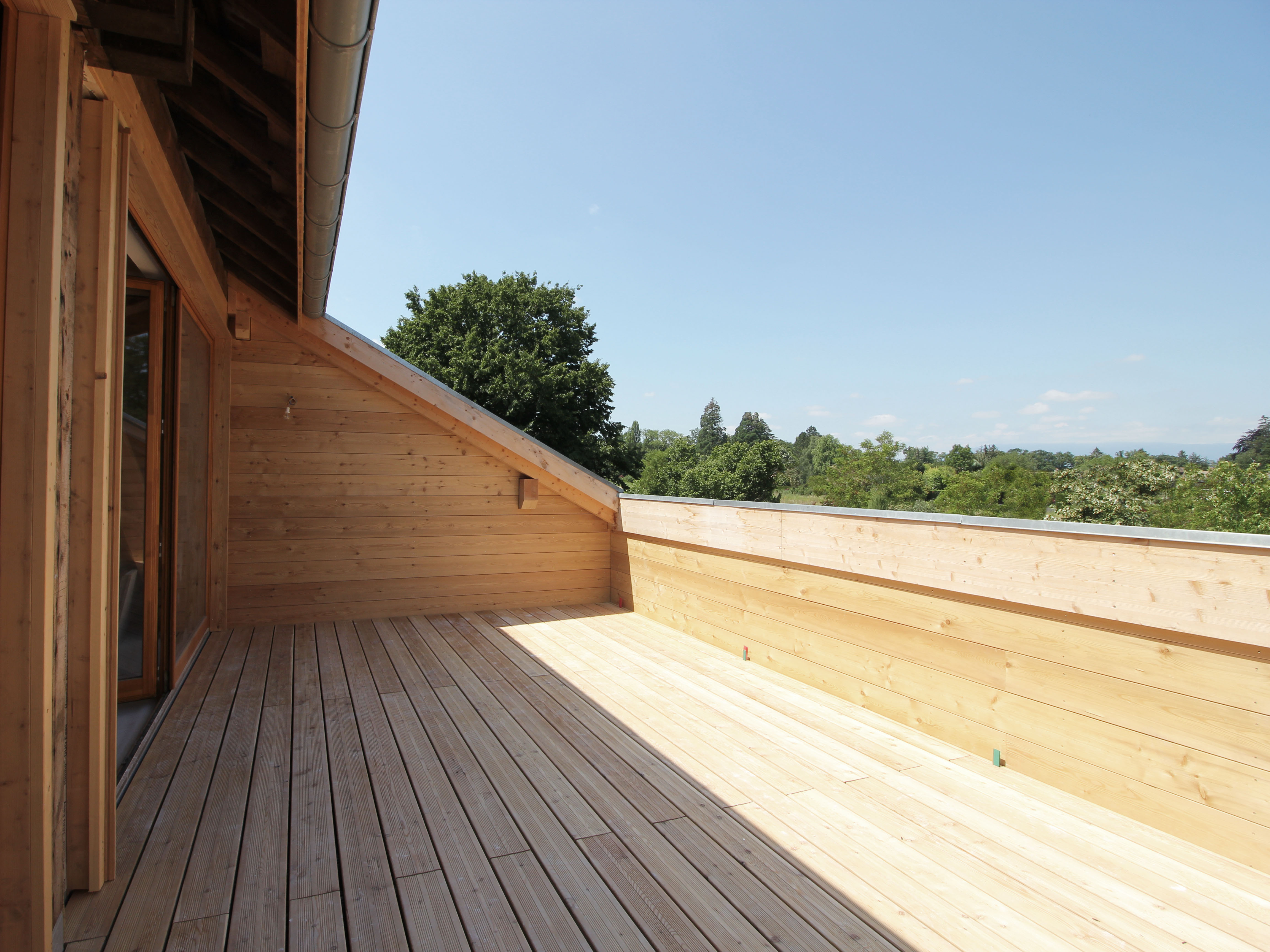 CSDK Architectes Troinex Rénovation Final 01 - Roof Terrace - CSDK Architectes Troinex Rénovation Final 01