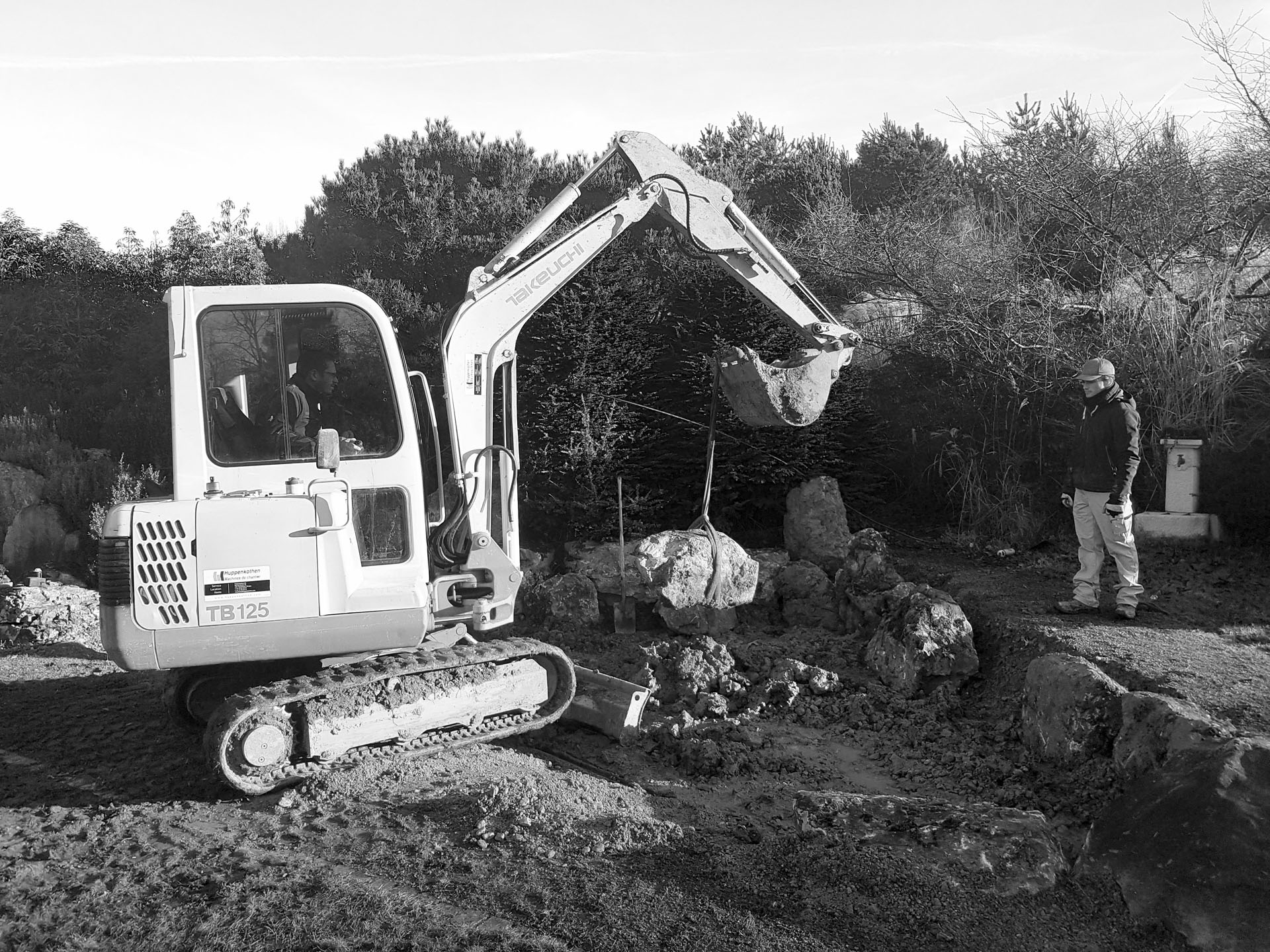 Presinge pond : Work