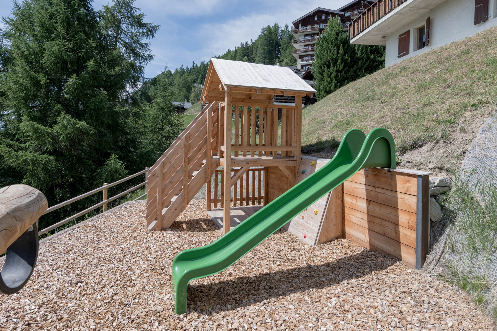 Toboggan in the playground