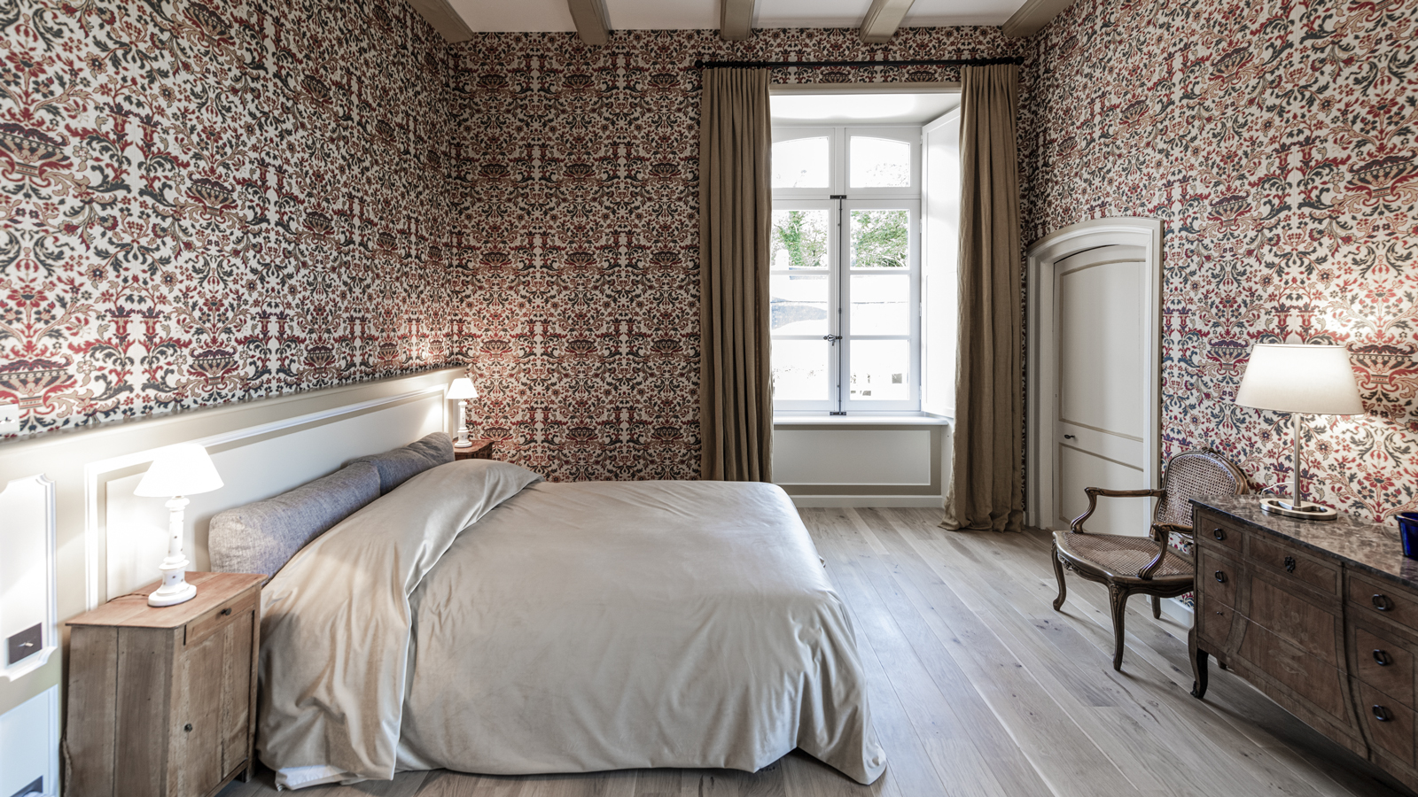 CSDK Architectes Château Bretagne Chambre 1 1600x6000 - Transformation d'un Château - Chambre - CSDK Architectes Château Bretagne Chambre 1 1600x6000