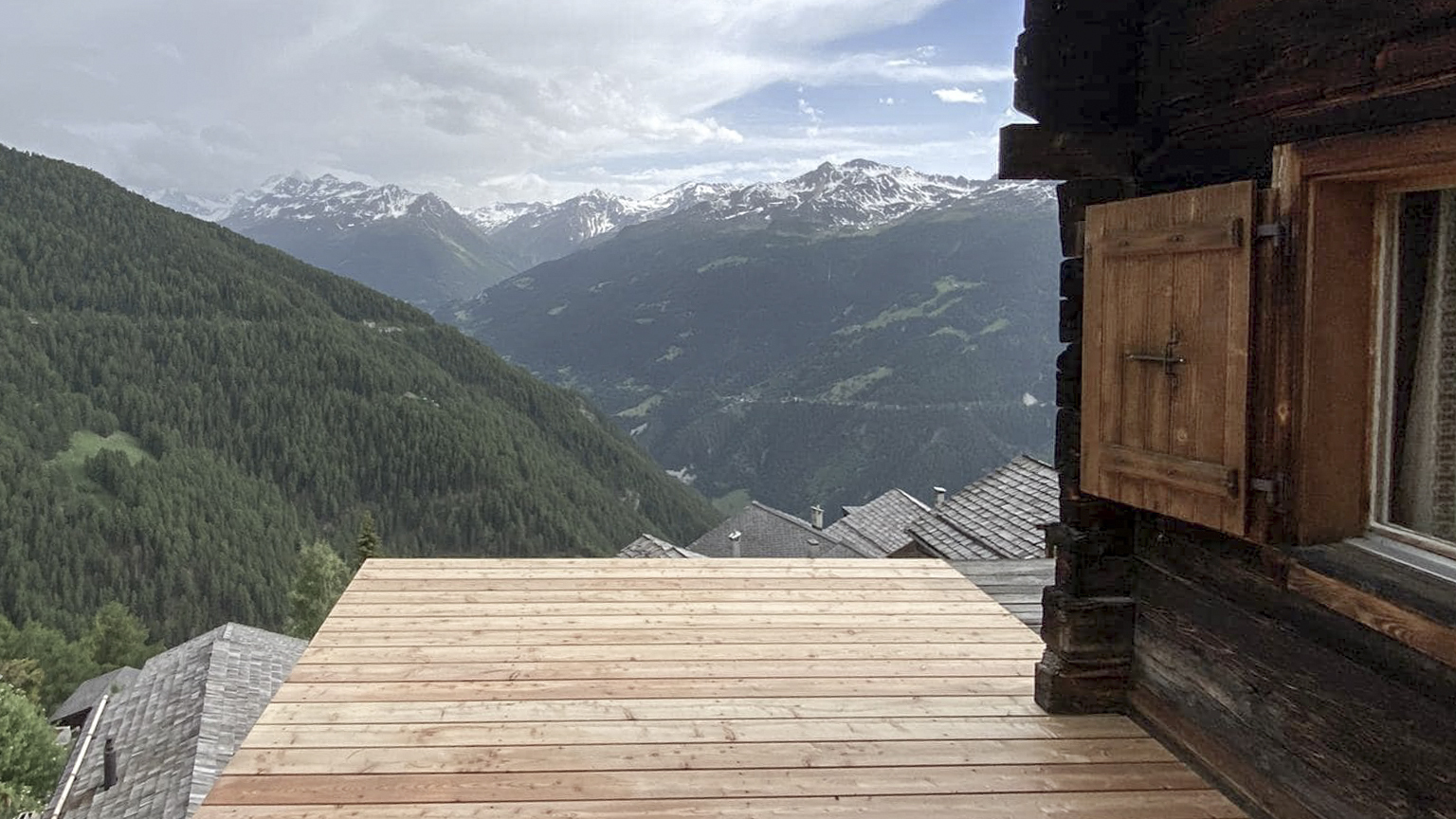 CSDK St Luc Chalet Renovation Terrasse 2 1 - Transformation d'un chalet - Chandolin - CSDK St Luc Chalet Renovation Terrasse 2 1