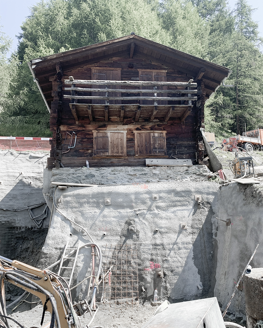 CSDK Architectes Transformation Chalet Chandolin 1 - Agrandissement d'un chalet - Chandolin - CSDK Architectes Transformation Chalet Chandolin 1