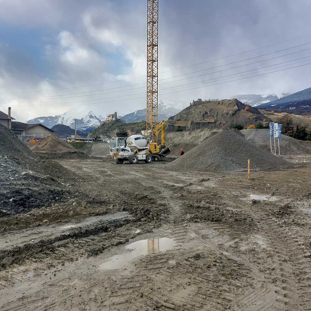 Significant progress in the real estate project in Sion CSDK Architectes Sion Terrassements 2 - Significant progress in the real estate project in Sion - CSDK Architectes Sion Terrassements 2