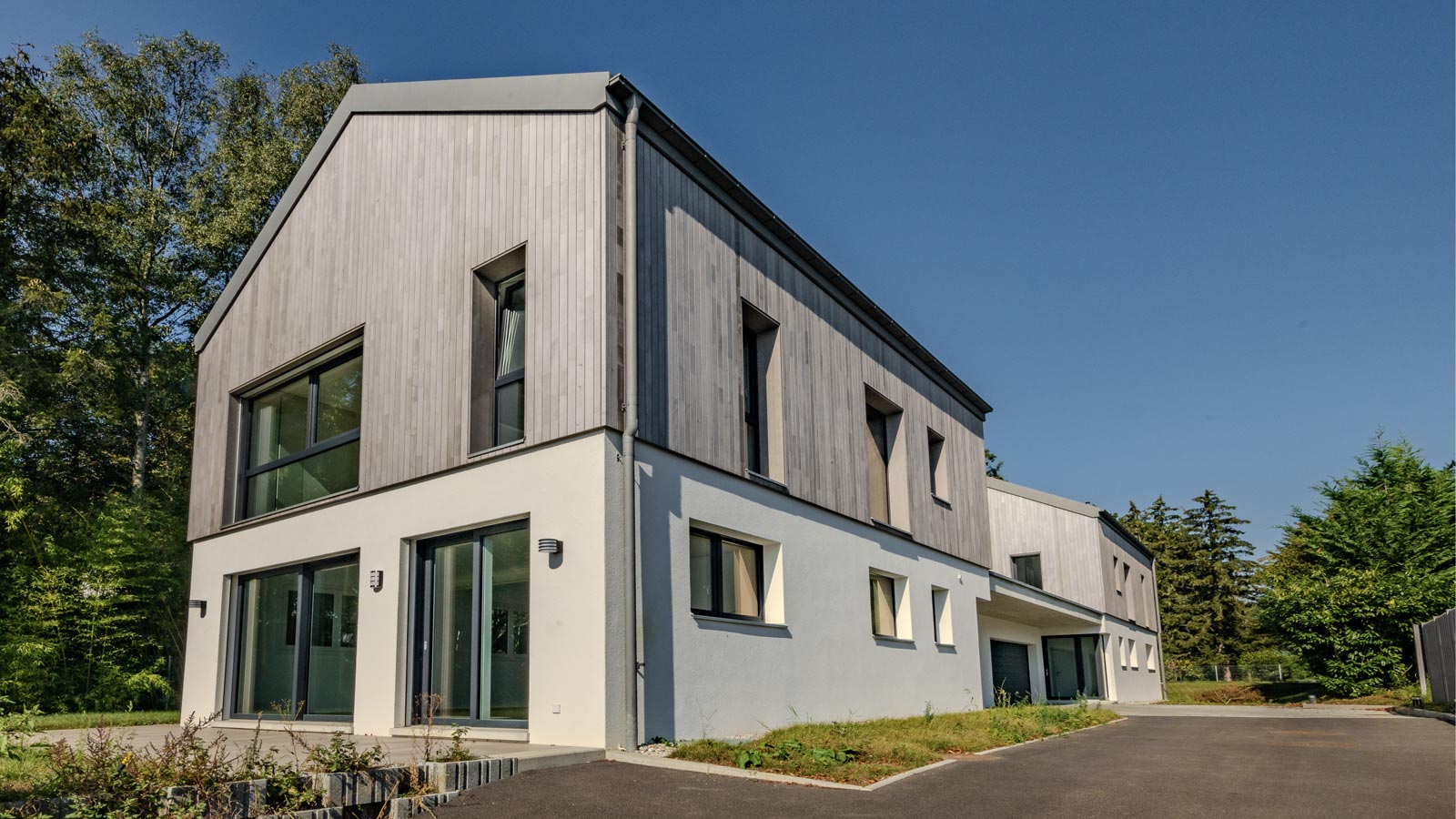 Building two adjoining villas CSDK Architectes Villa Construction Bursinel 02 - Building two adjoining villas - CSDK Architectes Villa Construction Bursinel 02
