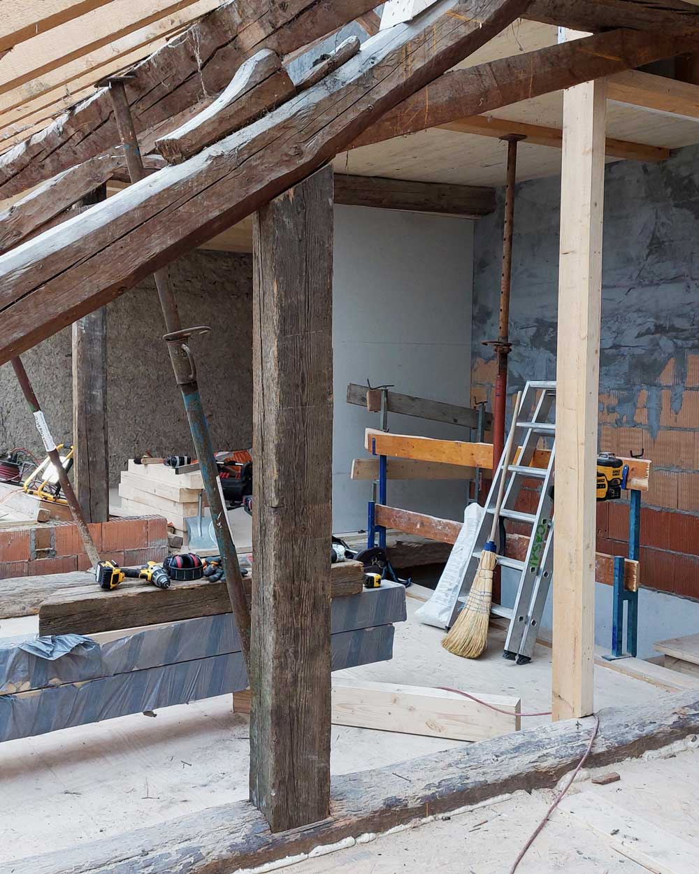 Restoration of a 19th-Century House in Puplinge CSDK Architectes transformation maison village puplinge 5 - Restoration of a 19th-Century House in Puplinge - CSDK Architectes transformation maison village puplinge 5