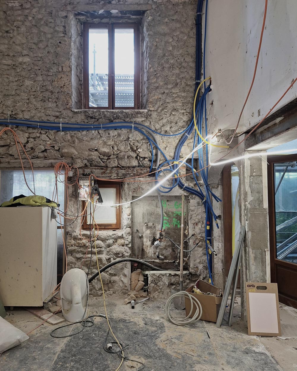 Restoration of a 19th-Century House in Puplinge CSDK Architectes transformation maison village puplinge second oeuvre 1 - Restoration of a 19th-Century House in Puplinge - CSDK Architectes transformation maison village puplinge second oeuvre 1