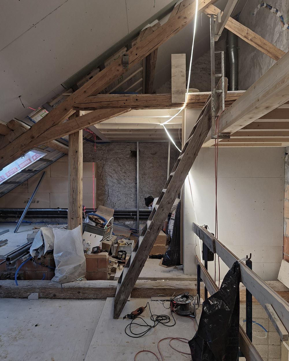 Restoration of a 19th-Century House in Puplinge CSDK Architectes transformation maison village puplinge second oeuvre 3 - Restoration of a 19th-Century House in Puplinge - CSDK Architectes transformation maison village puplinge second oeuvre 3